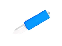 Blue OTF Money Clip Tanto Not Serrated