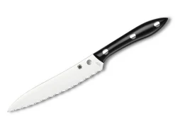Chefmesser Black Corian Serrated