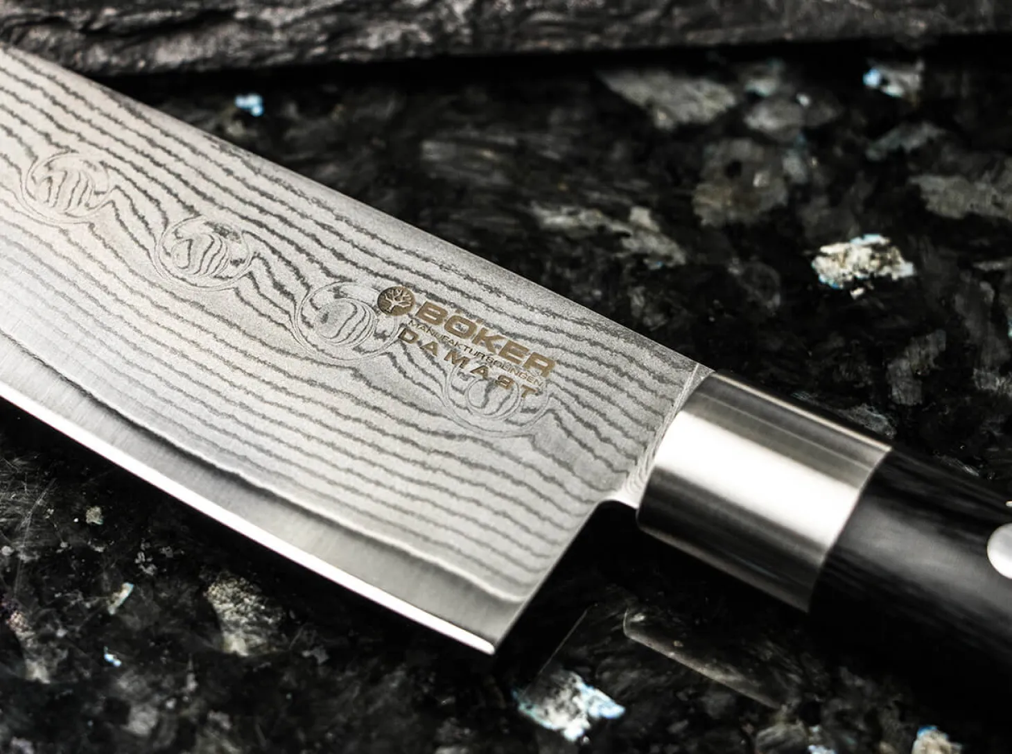 Damast Black Chefmesser Groß
