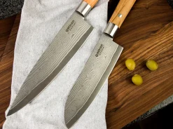 Damast Olive Santoku