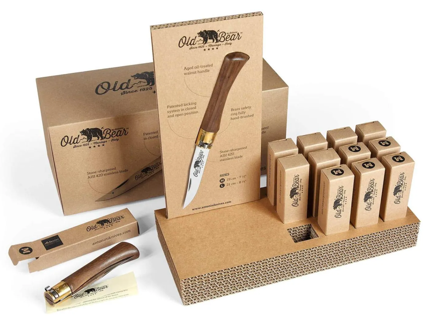 L & M Walnuss Display Set