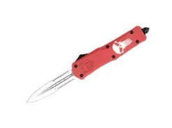 Large FS-3 Punisher Red Dagger 2-Side Serrated