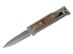 MINI-EXO Burlap Micarta Double Edge