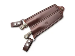 Muley Combo Leather Sheath Tan Black G10