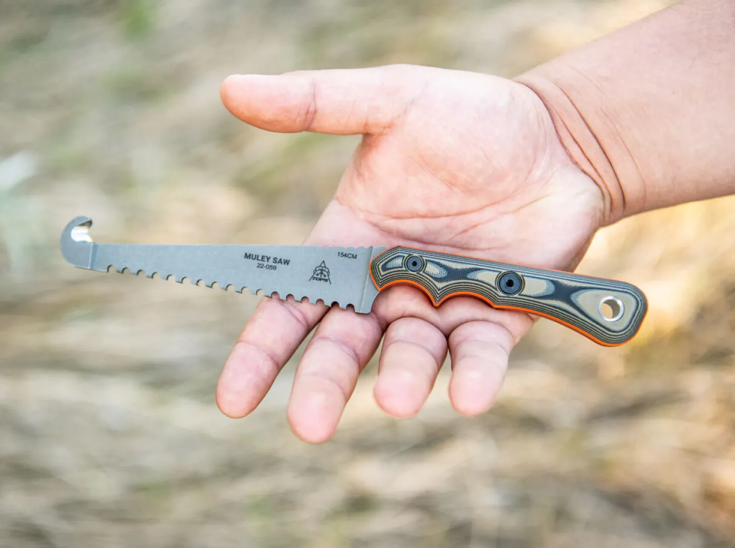 Muley Saw Tan Black G10
