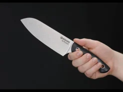 Saga Santoku G10 Stonewash