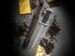 Schweizer Dolch Mosaikdamast