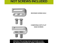 Two Flamed Titanium Clips T002A