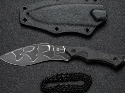 Vaquita II Micarta Black Damascus